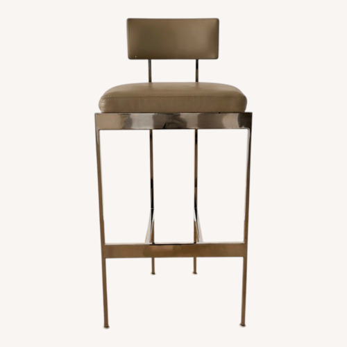 Used Powell Furniture Natural Stainless Steel Stools for sale on AptDeco