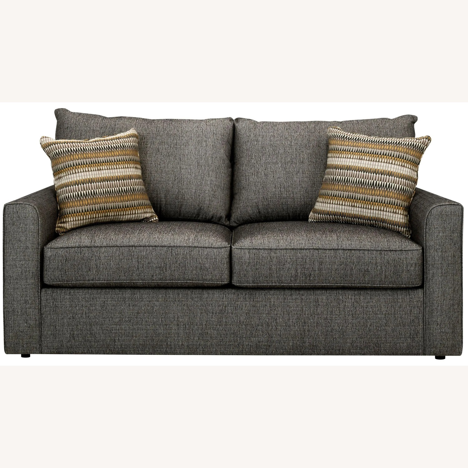 Raymour & Flanigan Grey Modern Sleeper Sofa - image-5