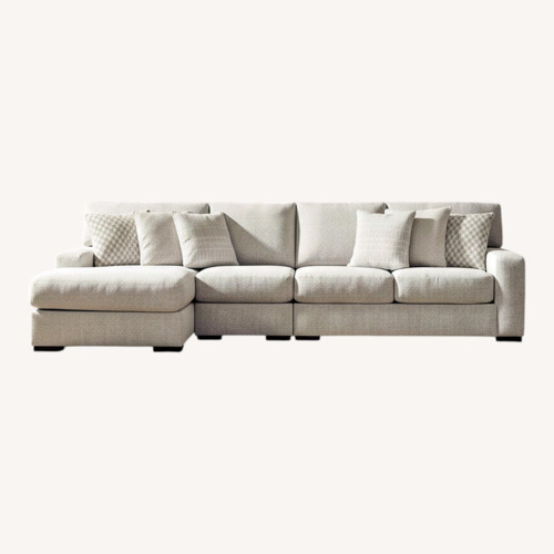 Used Ashley Larce Natural 3+ Piece Sectional for sale on AptDeco