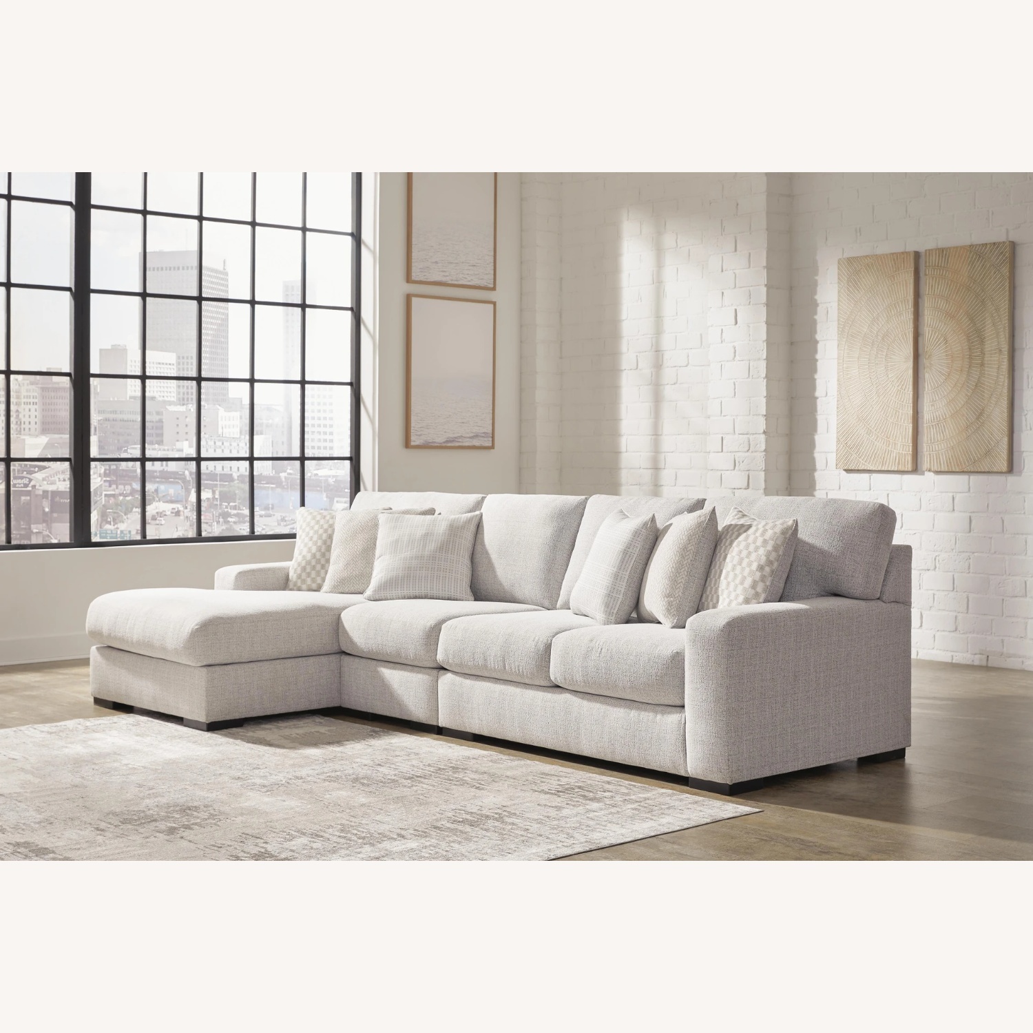Ashley Larce Natural 3+ Piece Sectional - image-4