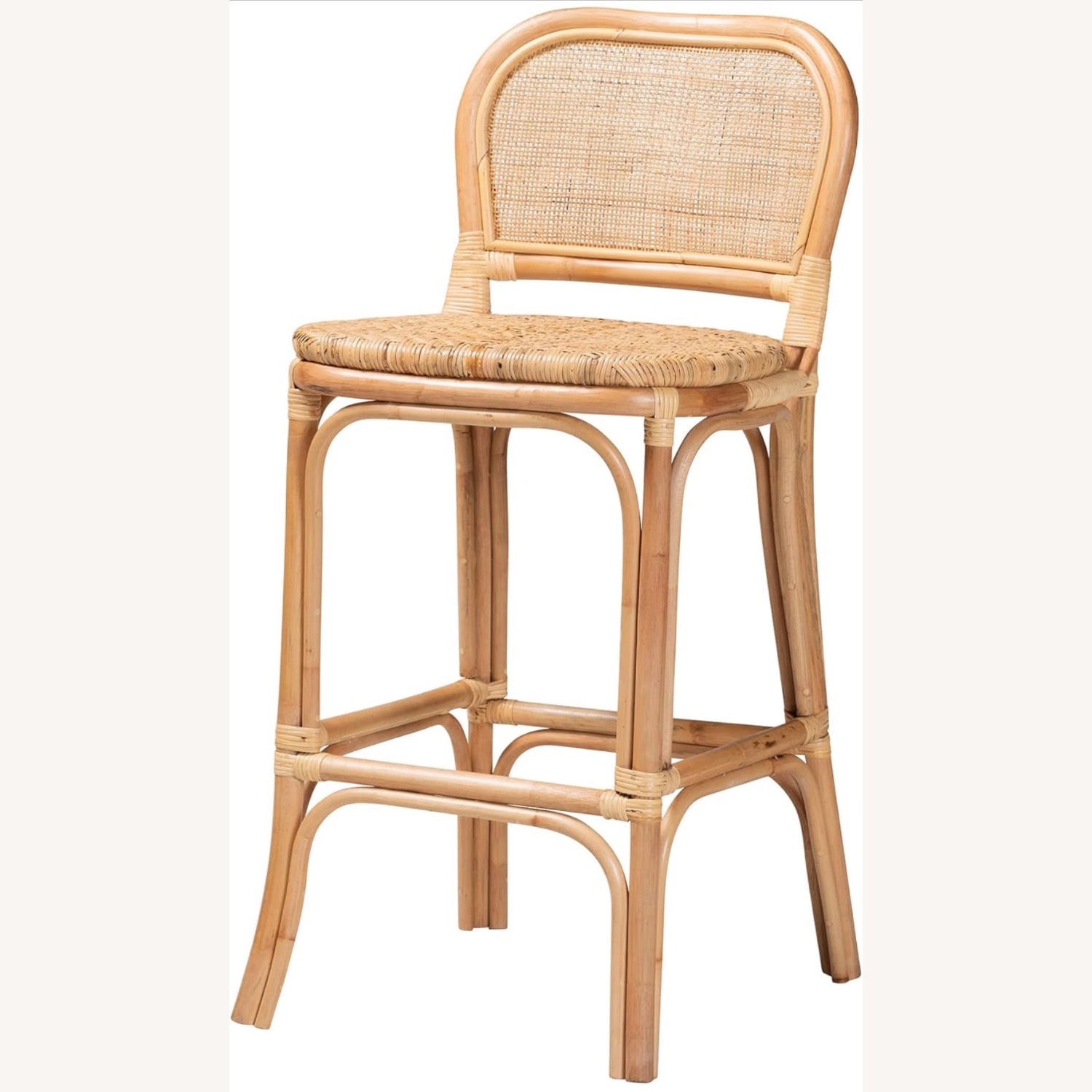 Amazon Natural Rattan Bar Stool Stool - image-3