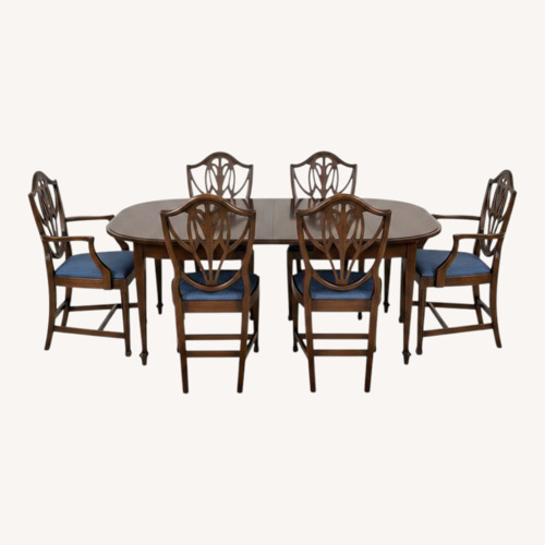 Used Dark Brown Antique Wood Dining Sets for sale on AptDeco