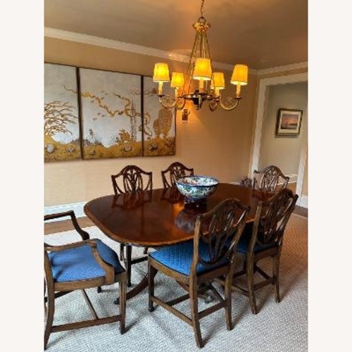 Used Dark Brown Antique Wood Dining Sets for sale on AptDeco