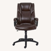 Staples Dark Brown Leather Office Chair
