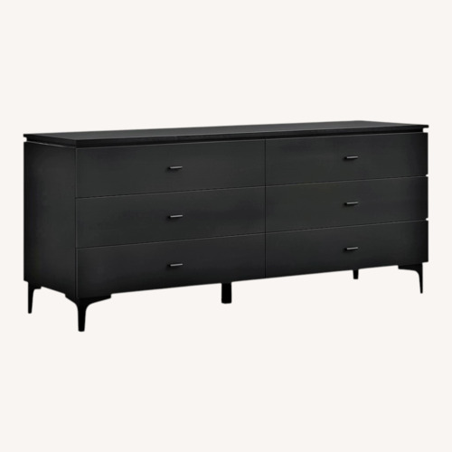 Used Armen Living Distressed Black Wood Dresser for sale on AptDeco