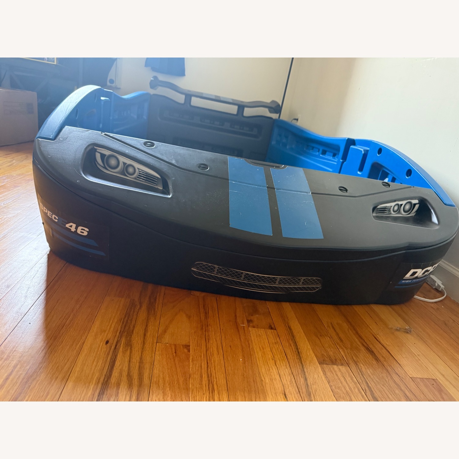 Turbo Race Car Twin Bed Blue - image-5