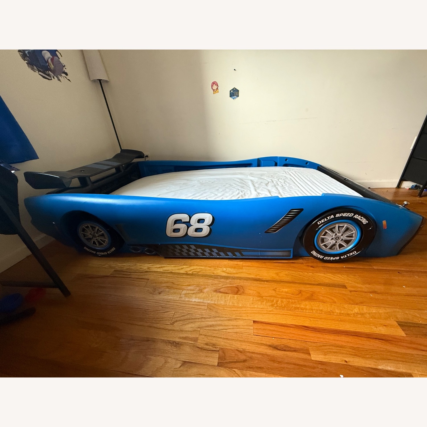 Turbo Race Car Twin Bed Blue - image-1