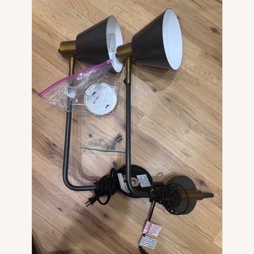 Used West Elm x Rejuvenation Black Task Lamp for sale on AptDeco