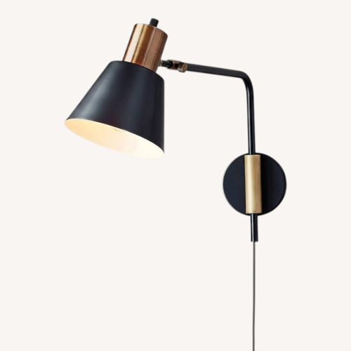 Used West Elm x Rejuvenation Black Task Lamp for sale on AptDeco