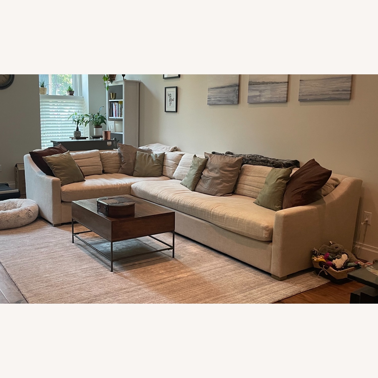 Restoration Hardware Cloud Slope Arm Left-Arm L-Sectional with Modular Corner - image-1