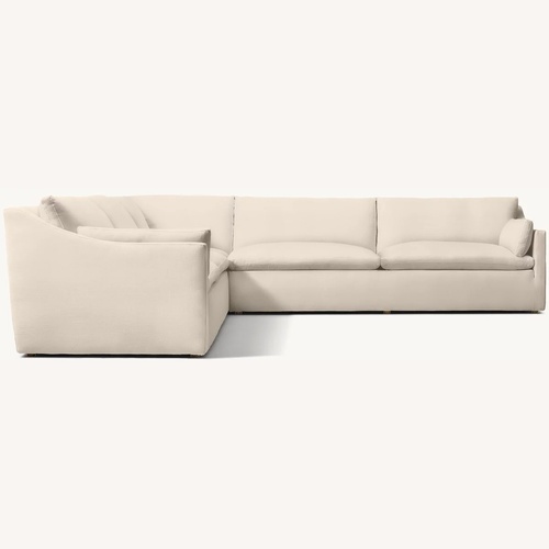 Used Restoration Hardware Cloud Slope Arm Left-Arm L-Sectional with Modular Corner for sale on AptDeco