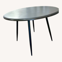 Black Metal Dining Table