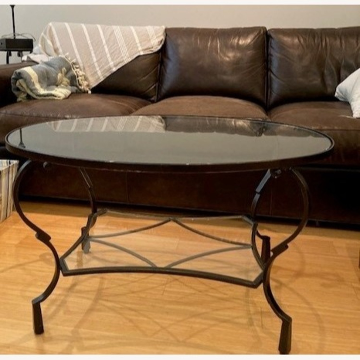 Pier 1 Imports Chasca Glass Coffee Table - image-2