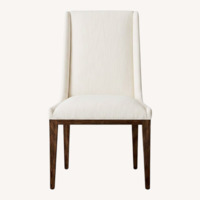 Restoration Hardware Leigh Fabric Dining Chairs