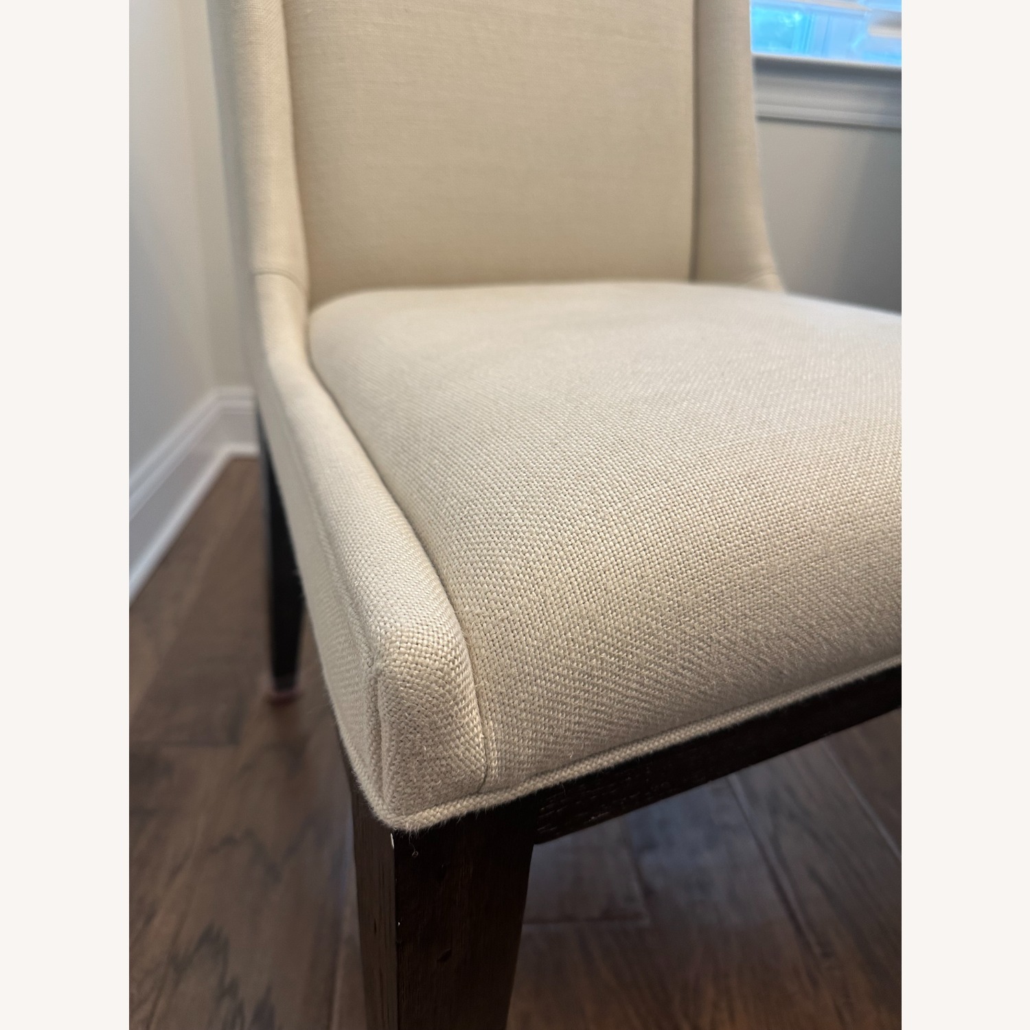 Restoration Hardware Leigh Fabric Dining Chairs - image-8