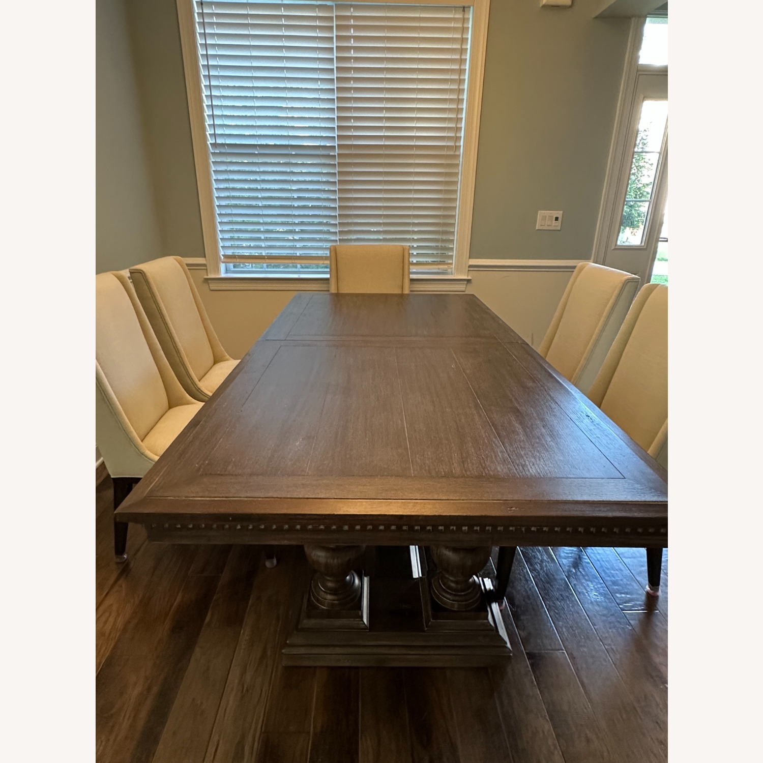 Restoration Hardware Leigh Fabric Dining Chairs - image-6