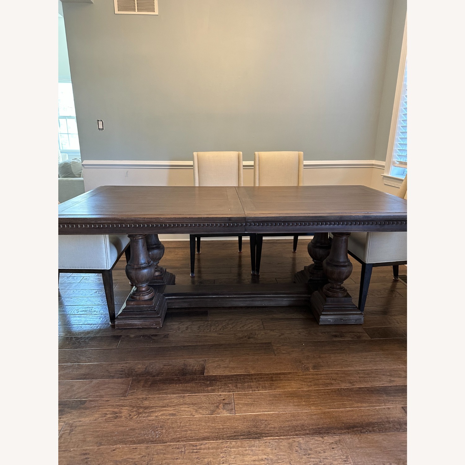 Restoration Hardware Leigh Fabric Dining Chairs - image-9