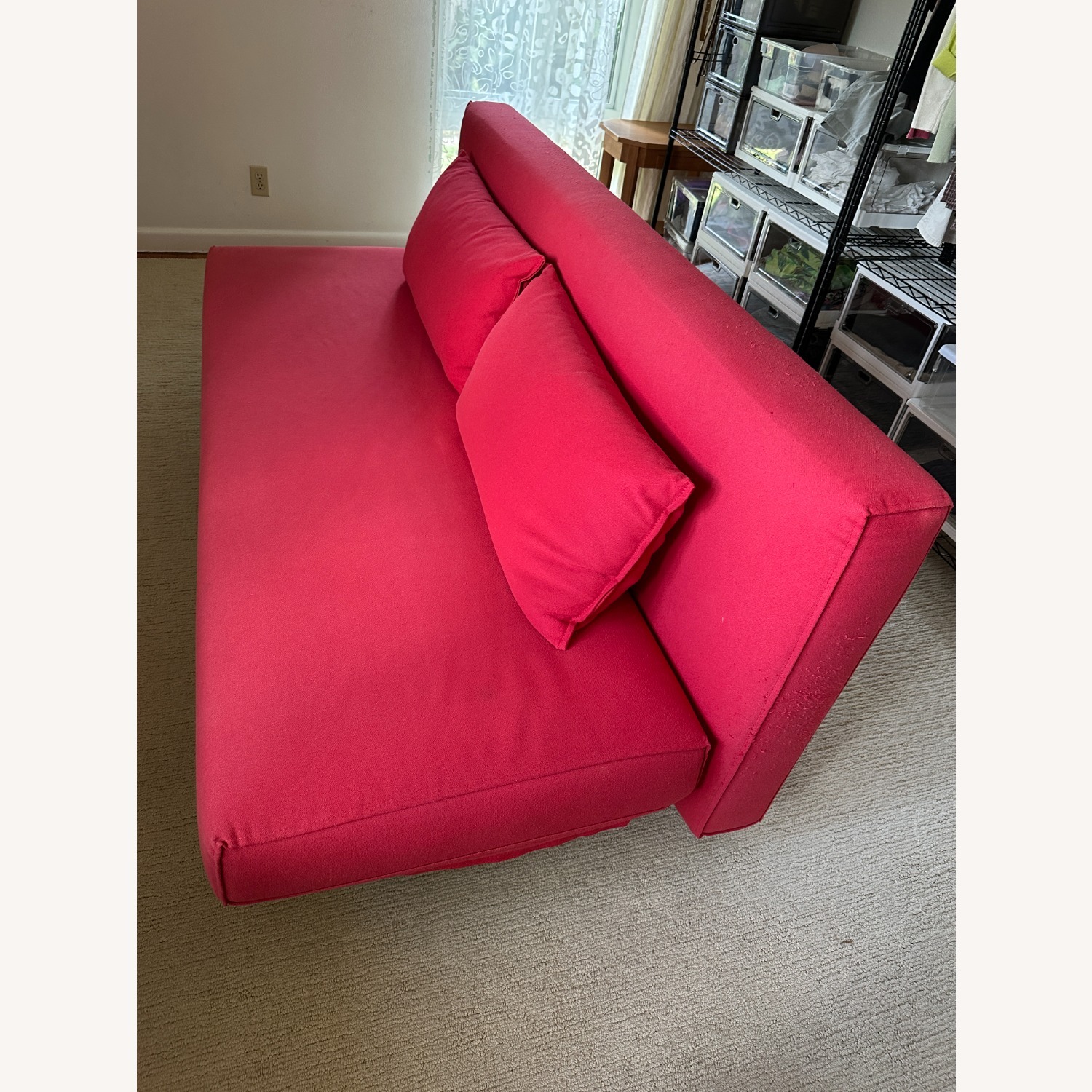 Design Within Reach Red Sleeper Sofa - image-6