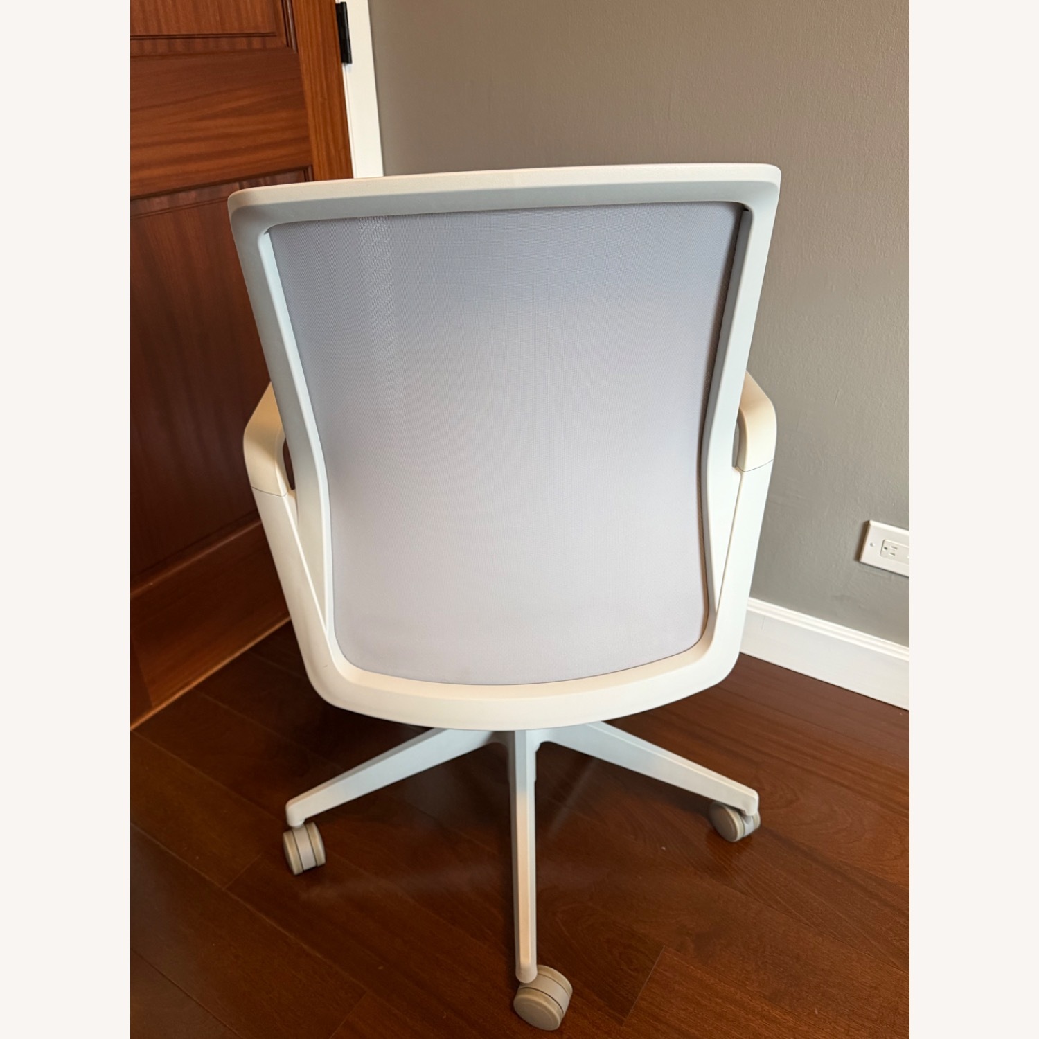 Teknion Light Gray Fabric Office Chair - image-3