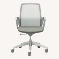 Teknion Light Gray Fabric Office Chair