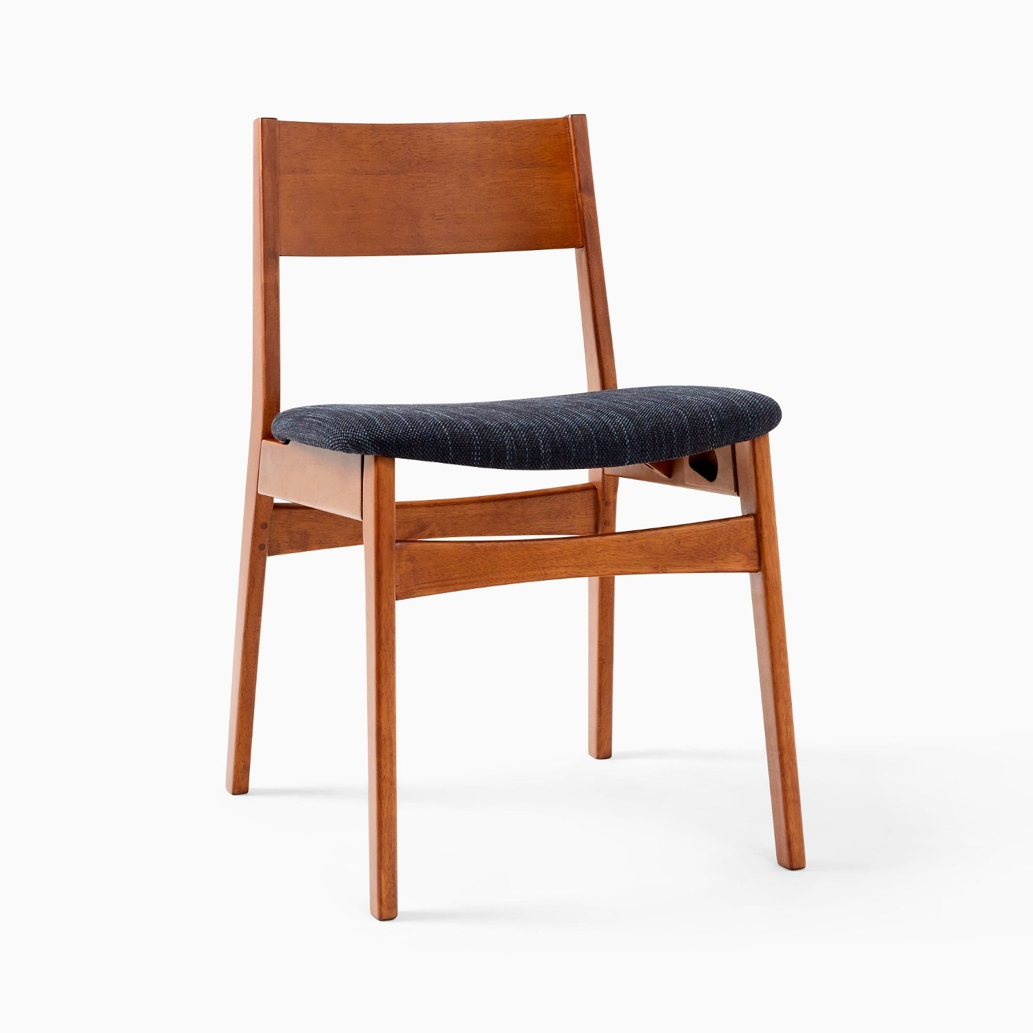 West Elm Baltimore Midnight Blue Wood Dining Chair - image-6