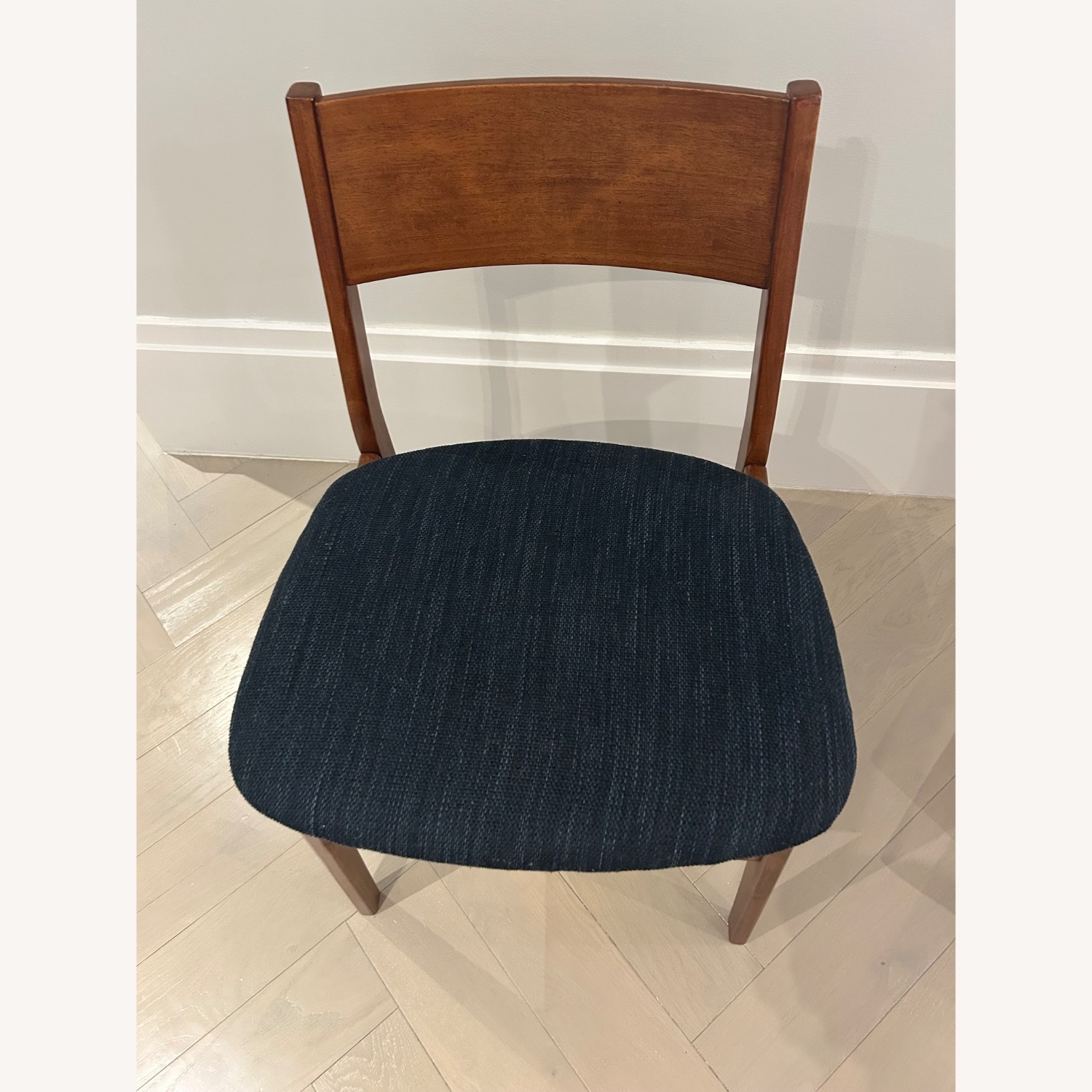 West Elm Baltimore Midnight Blue Wood Dining Chair - image-2