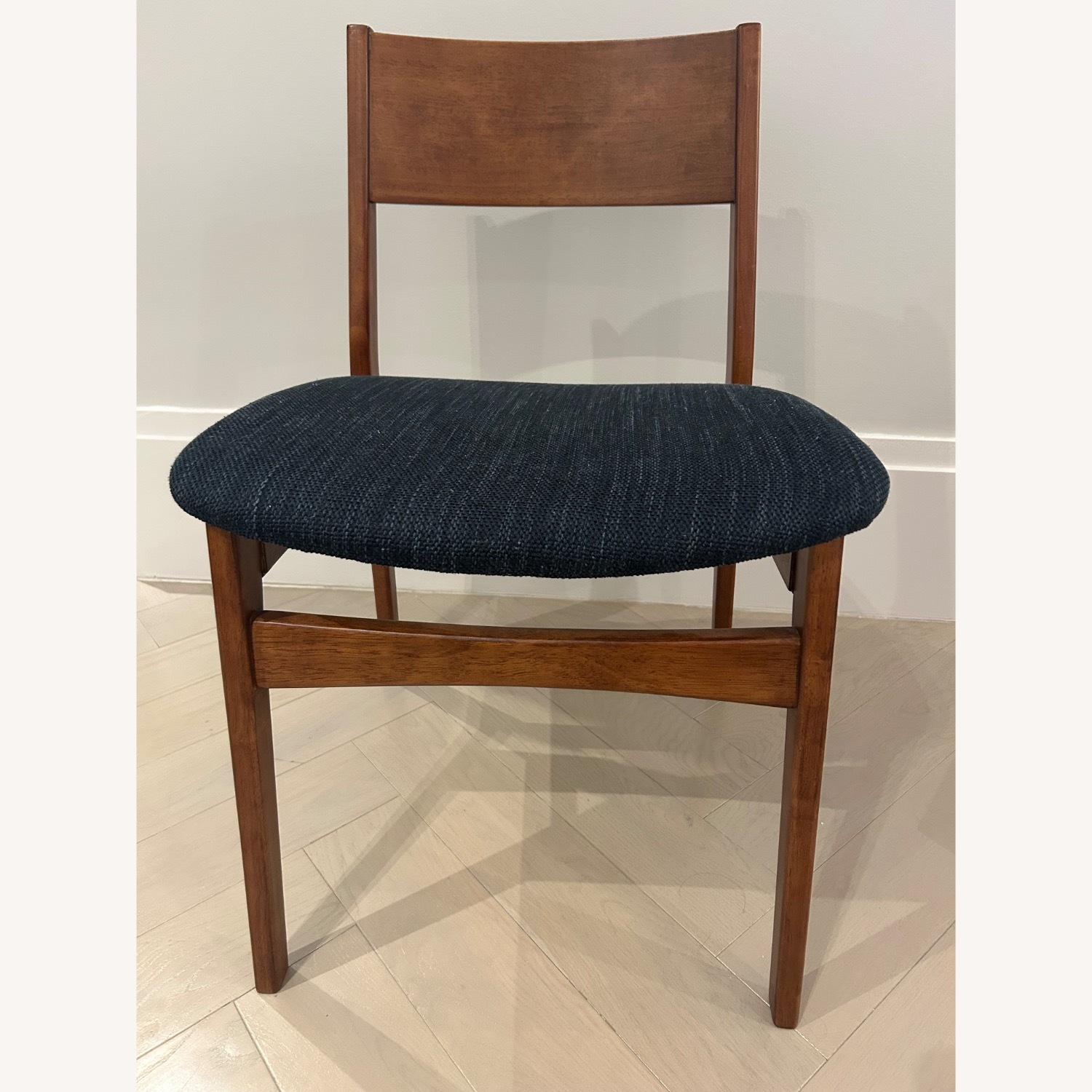 West Elm Baltimore Midnight Blue Wood Dining Chair - image-1