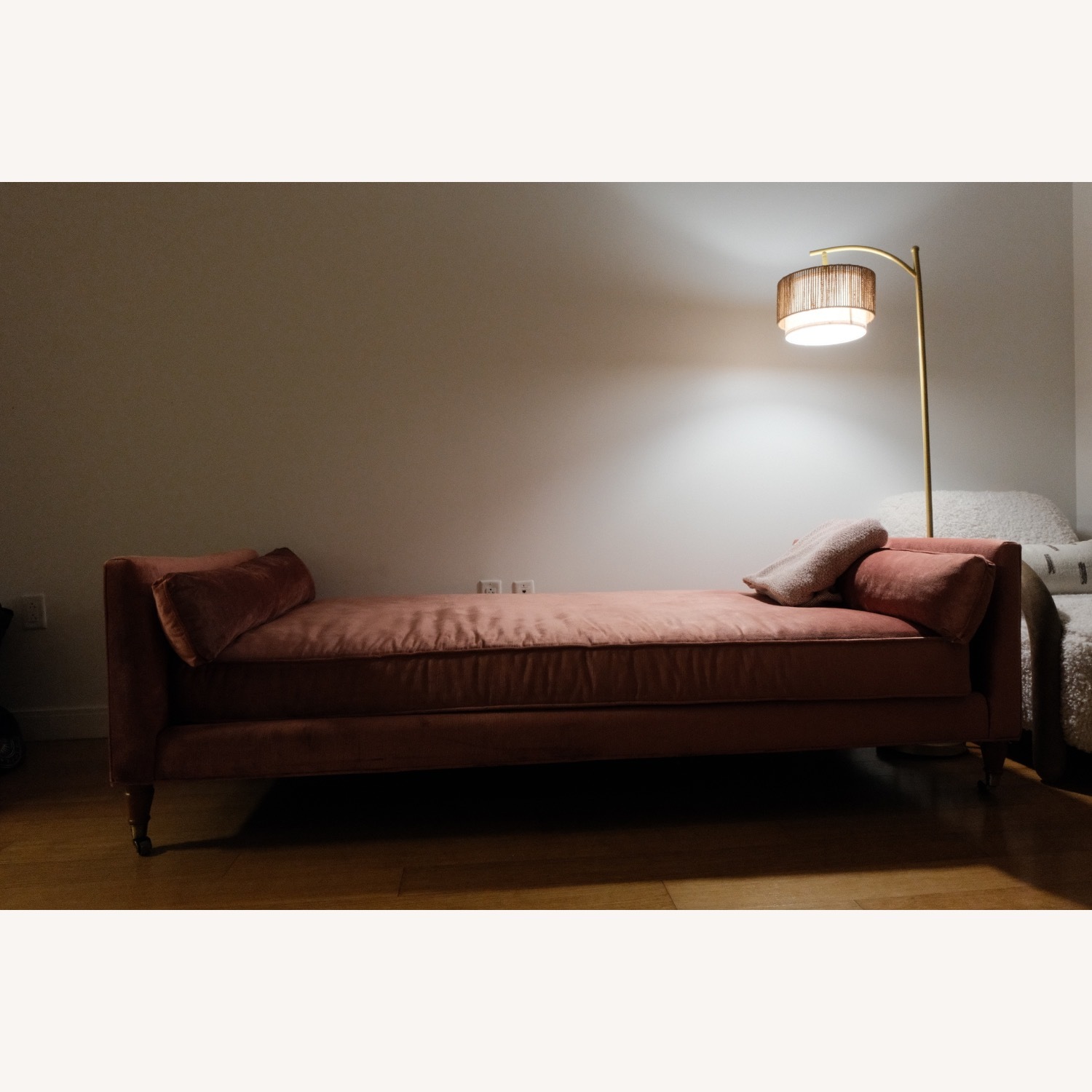Anthropologie Pink Velvet Daybed - image-3