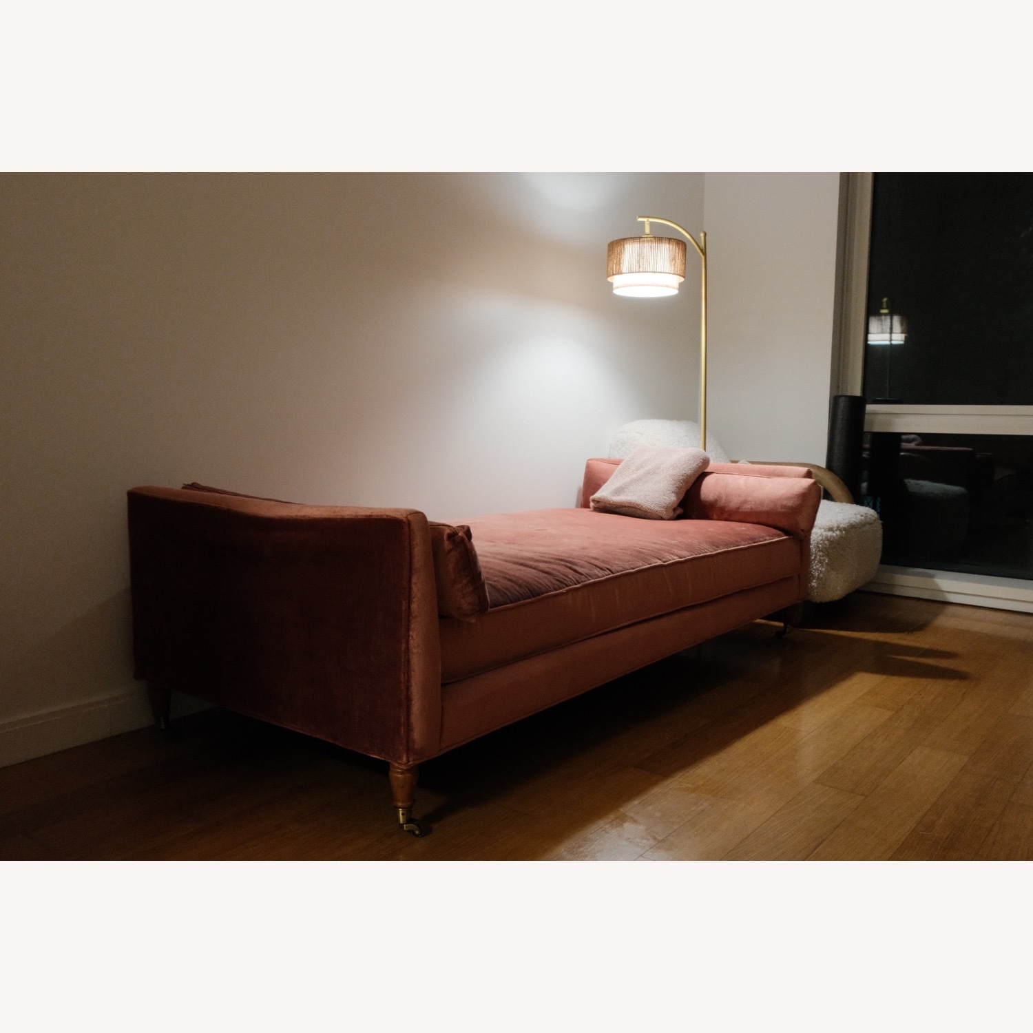 Anthropologie Pink Velvet Daybed - image-2
