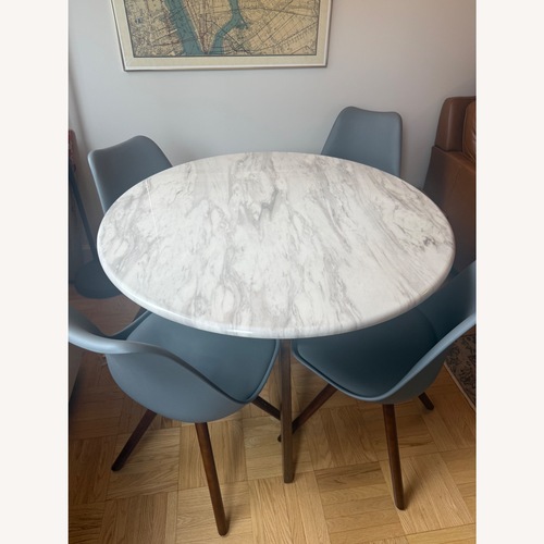 Used Wayfair Mid-Century Modern Wood Dining Set for sale on AptDeco