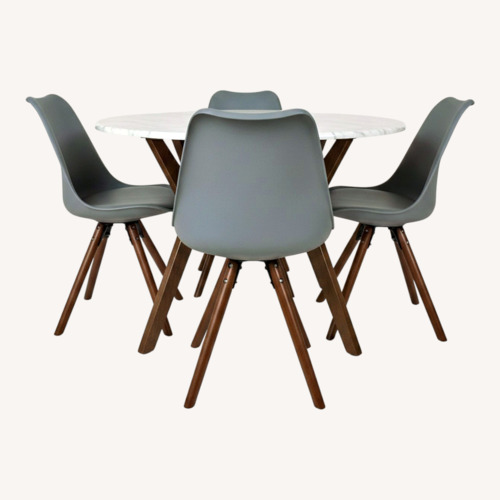 Used Wayfair Mid-Century Modern Wood Dining Set for sale on AptDeco