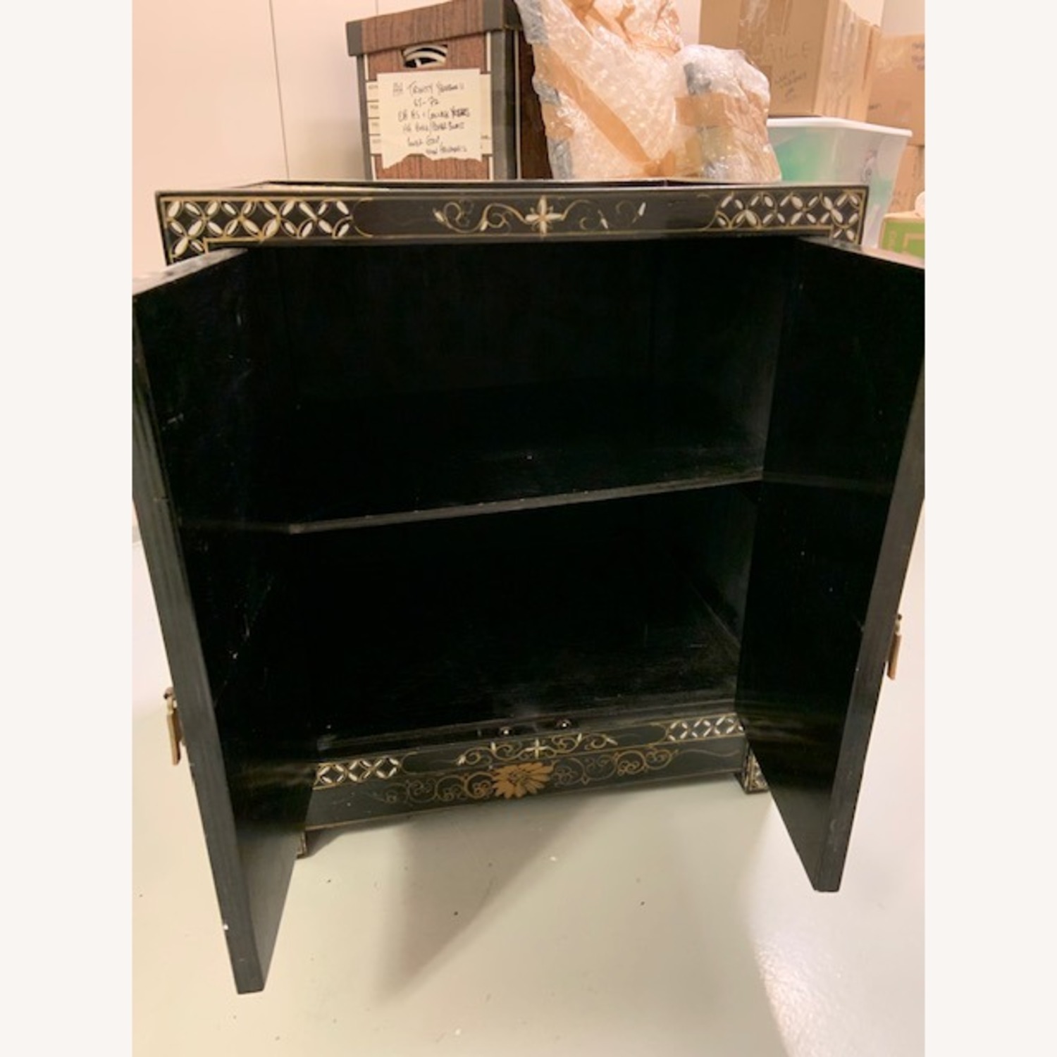 Vintage/Antique Hand Painted 2 Nightstands - image-4