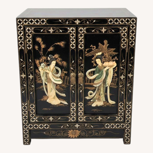 Used Vintage/Antique Hand Painted 2 Nightstands for sale on AptDeco