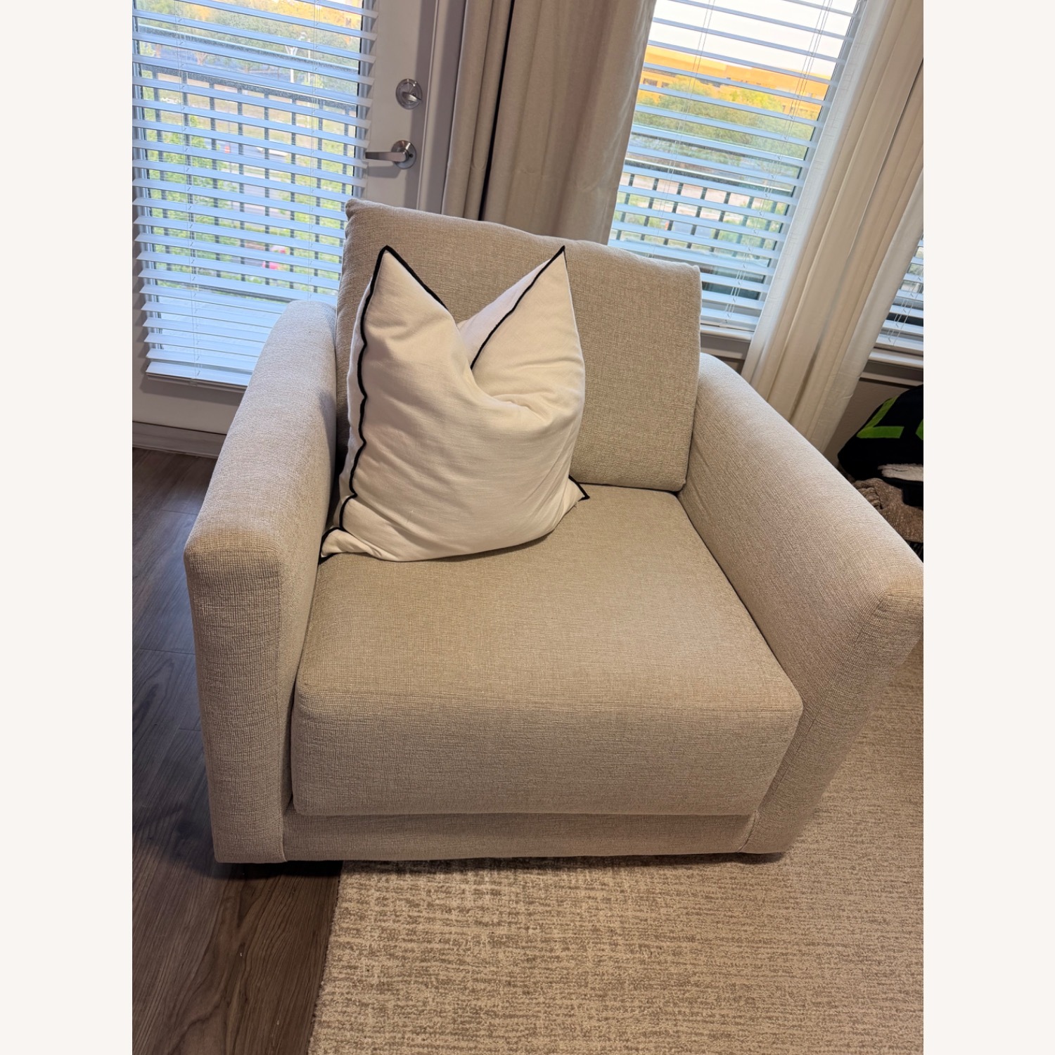 Crate & Barrel Natural 2 Seater Sofa - image-3