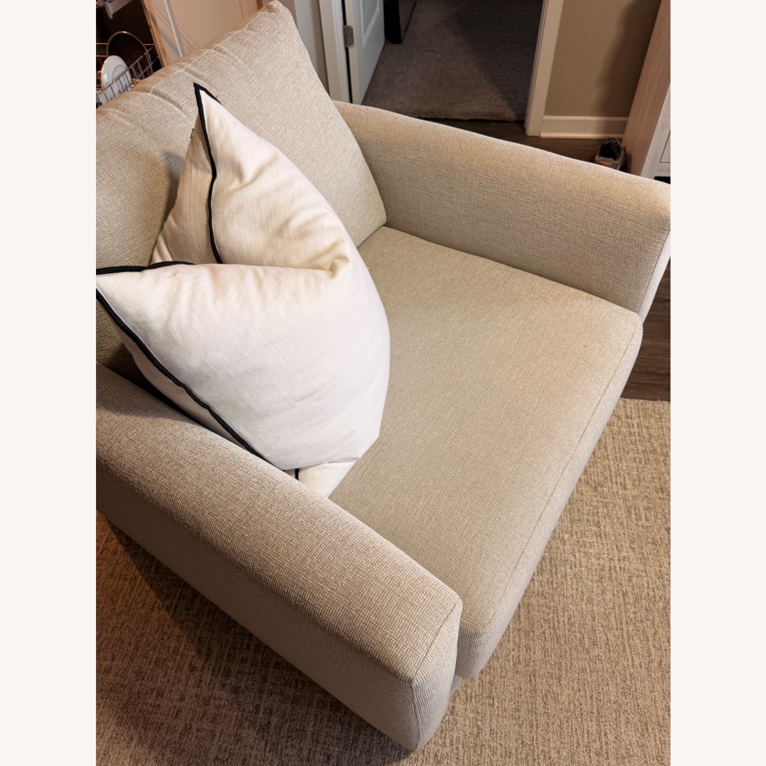 Crate & Barrel Natural 2 Seater Sofa - image-4