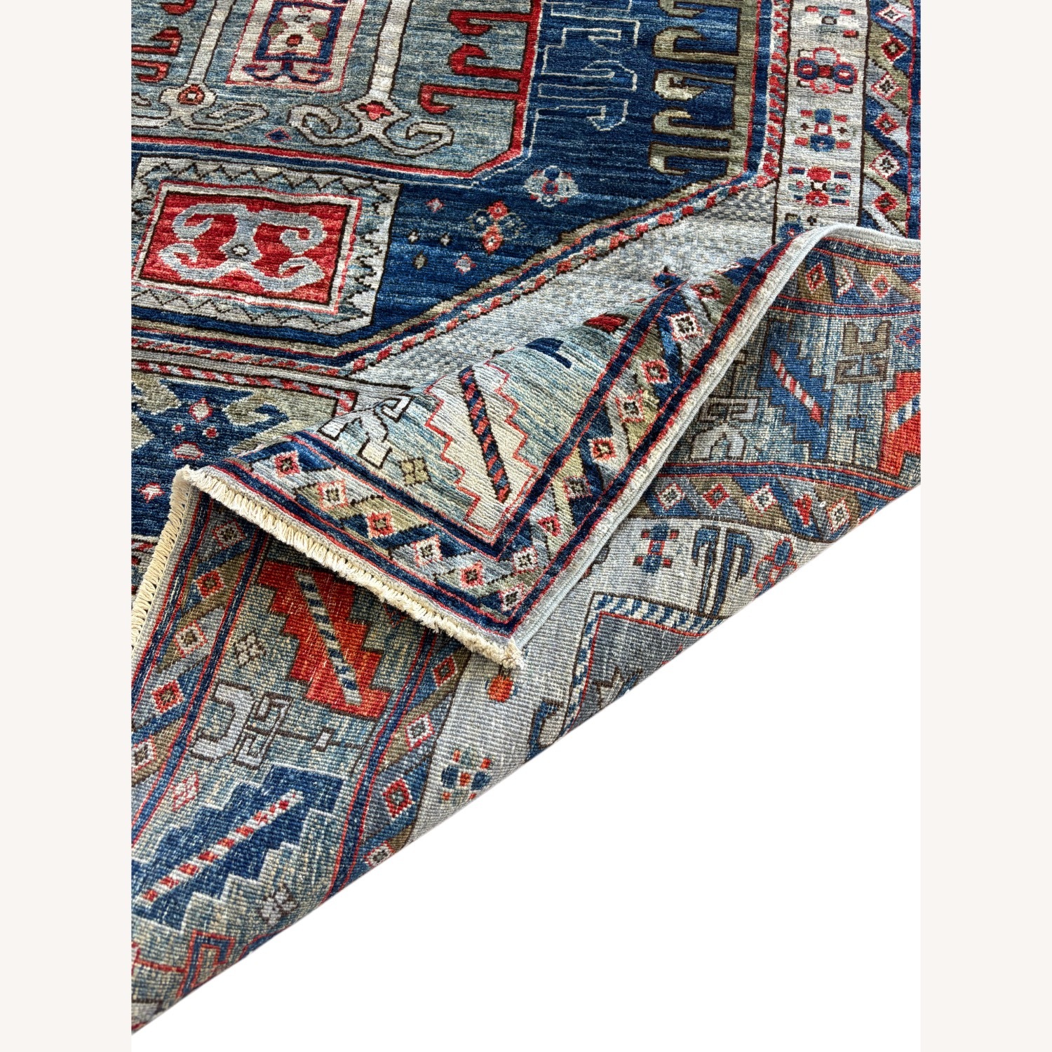 Light Gray Wool Small Rug 5' x 7' - image-3