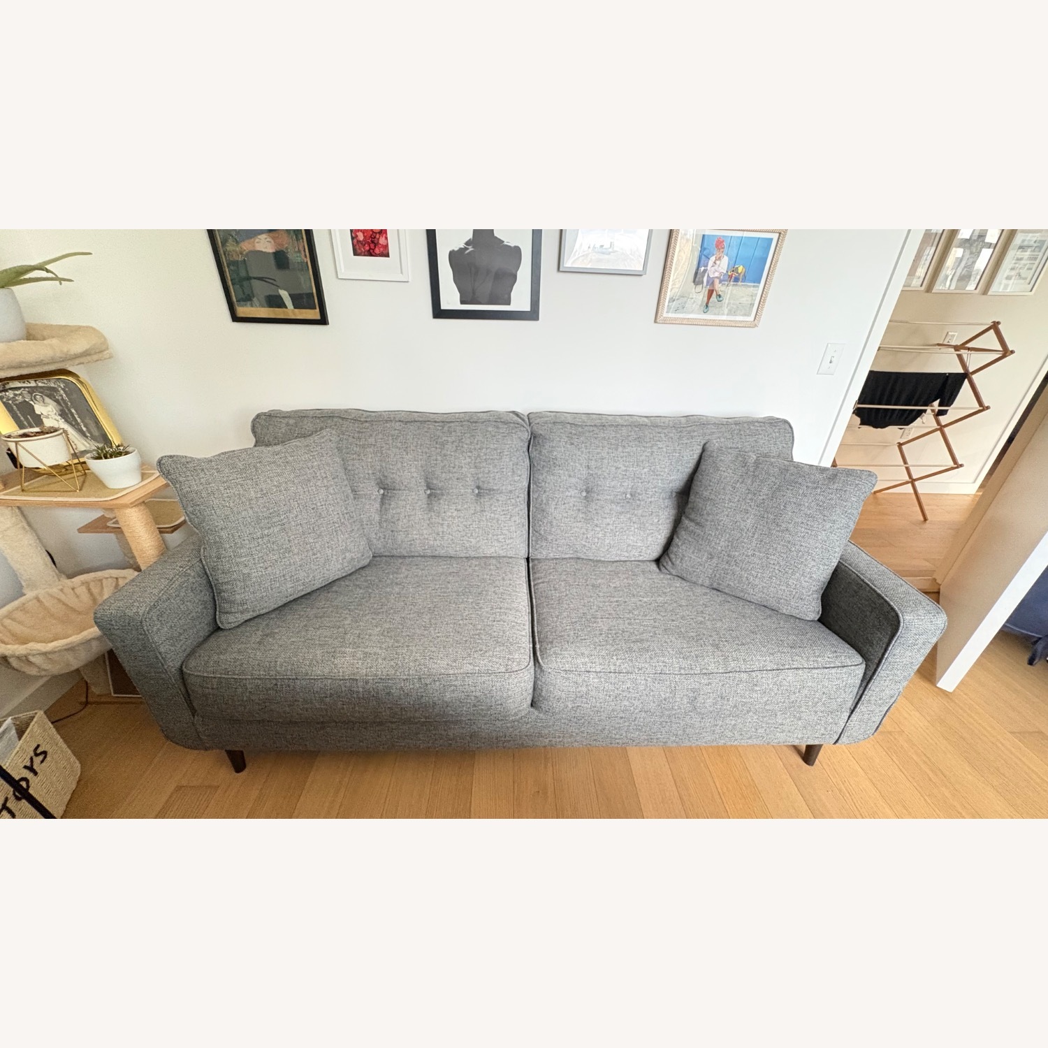 Ashley Furniture Dark Gray Fabric 3+ Seater Sofa - image-2