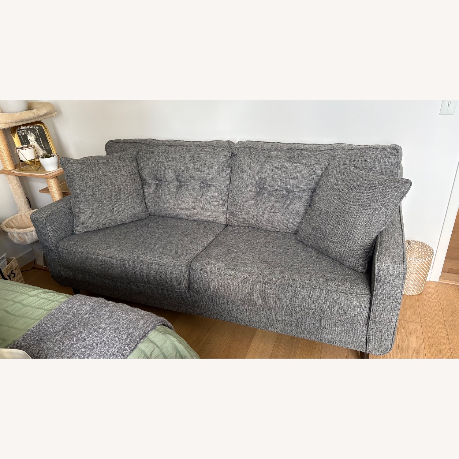 Ashley Furniture Dark Gray Fabric 3+ Seater Sofa - image-5