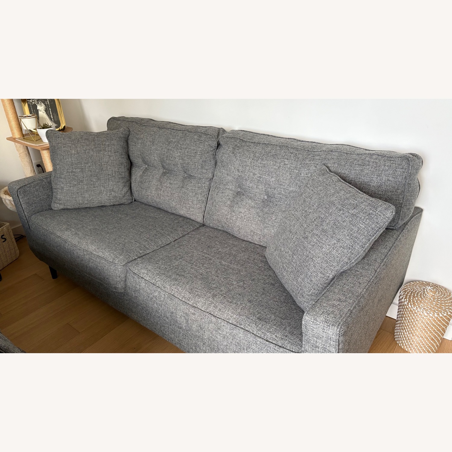 Ashley Furniture Dark Gray Fabric 3+ Seater Sofa - image-3