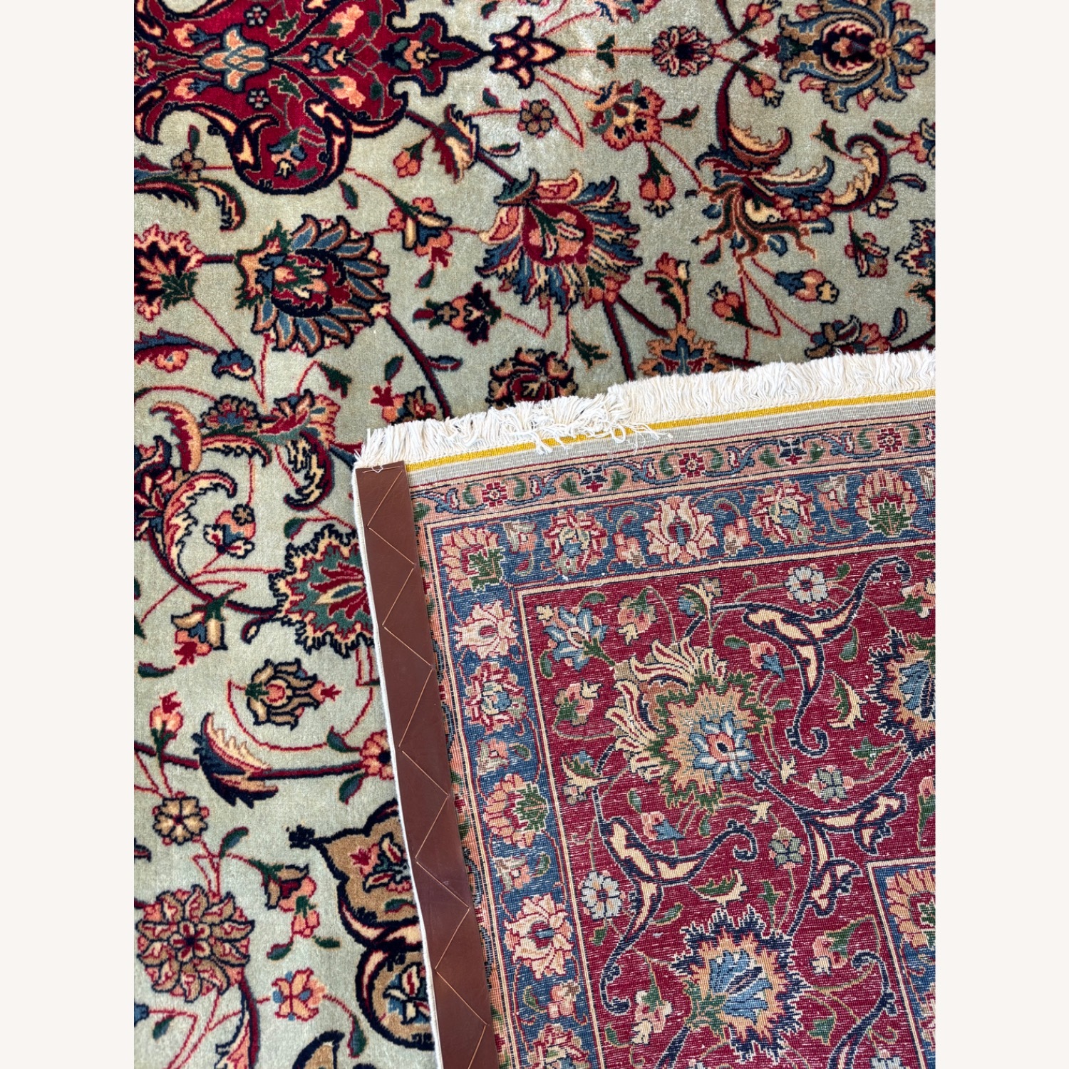 Soft Green Wool Area Rug 8' x 11' - image-6