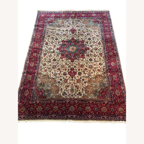 Used Soft Green Wool Area Rug 8' x 11' for sale on AptDeco