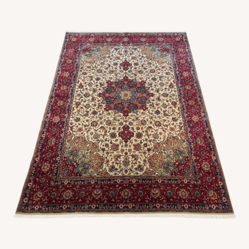 Used Soft Green Wool Area Rug 8' x 11' for sale on AptDeco