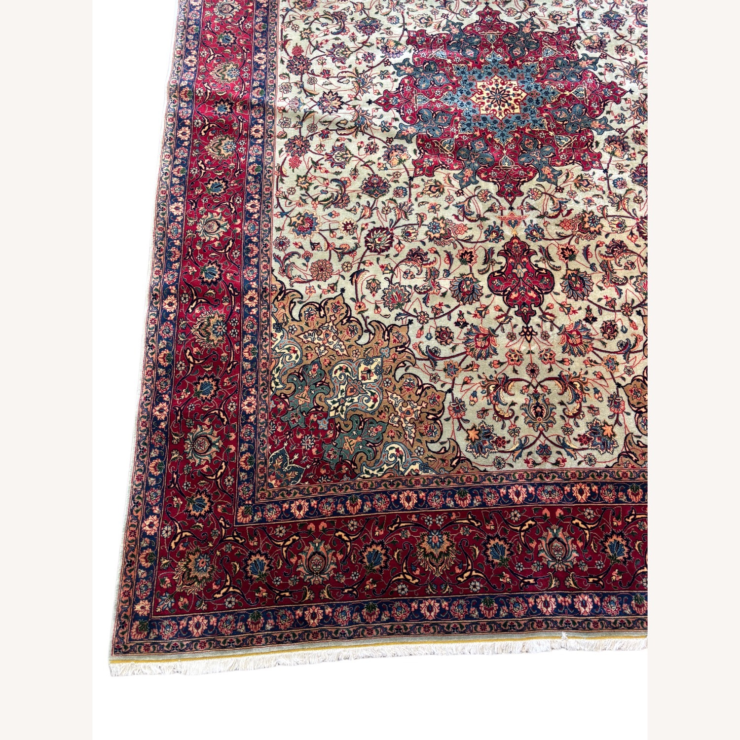 Soft Green Wool Area Rug 8' x 11' - image-3