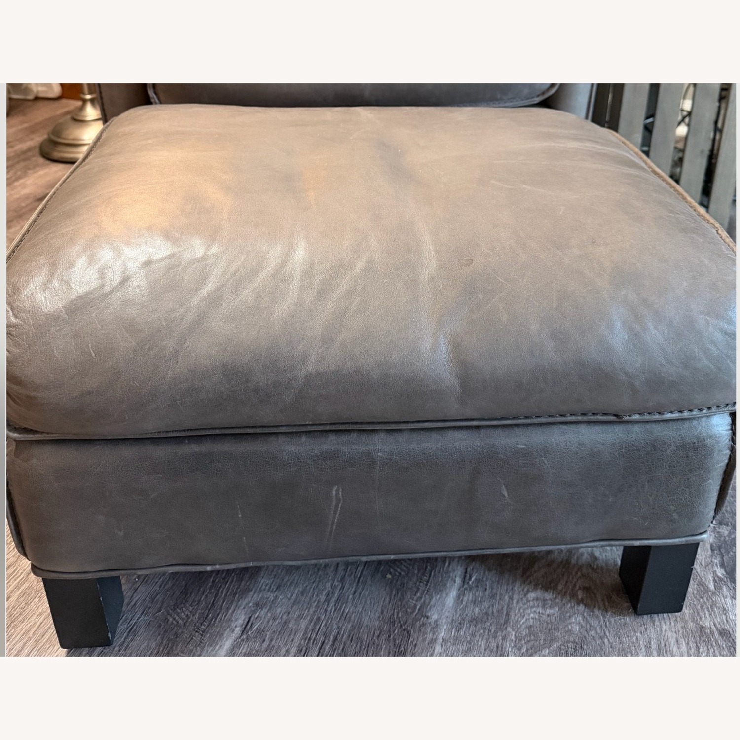 Room & Board Bram Leather Armchair and Ottoman - image-4