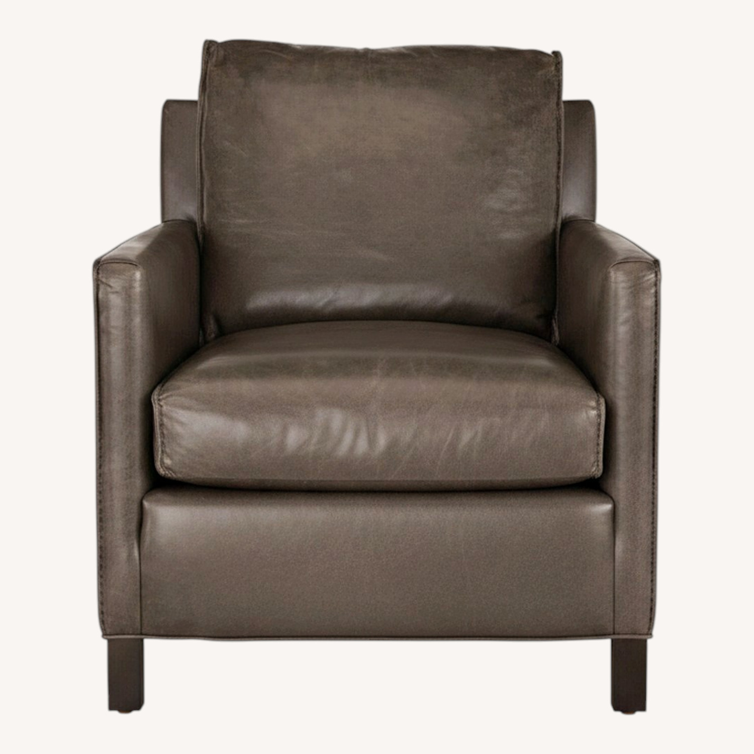 Room & Board Bram Leather Armchair and Ottoman - image-7