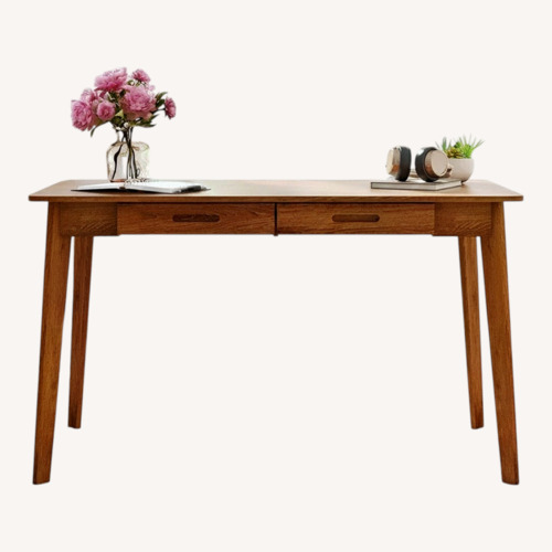 Used Wayfair Light Brown Wood Desk for sale on AptDeco