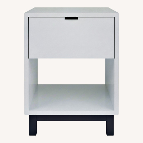 Used Room & Board Copenhagen White Wood Nightstand for sale on AptDeco