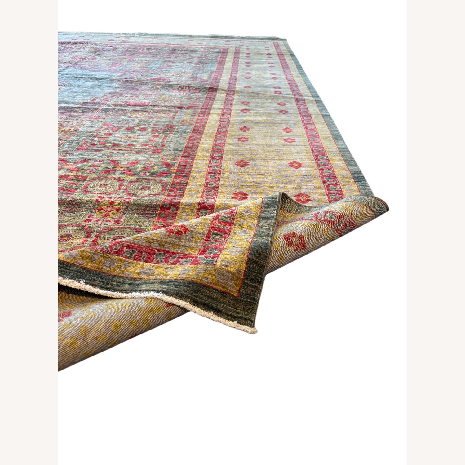 M. Christopher Collection Gold Wool Rug 10 x 13 - image-6