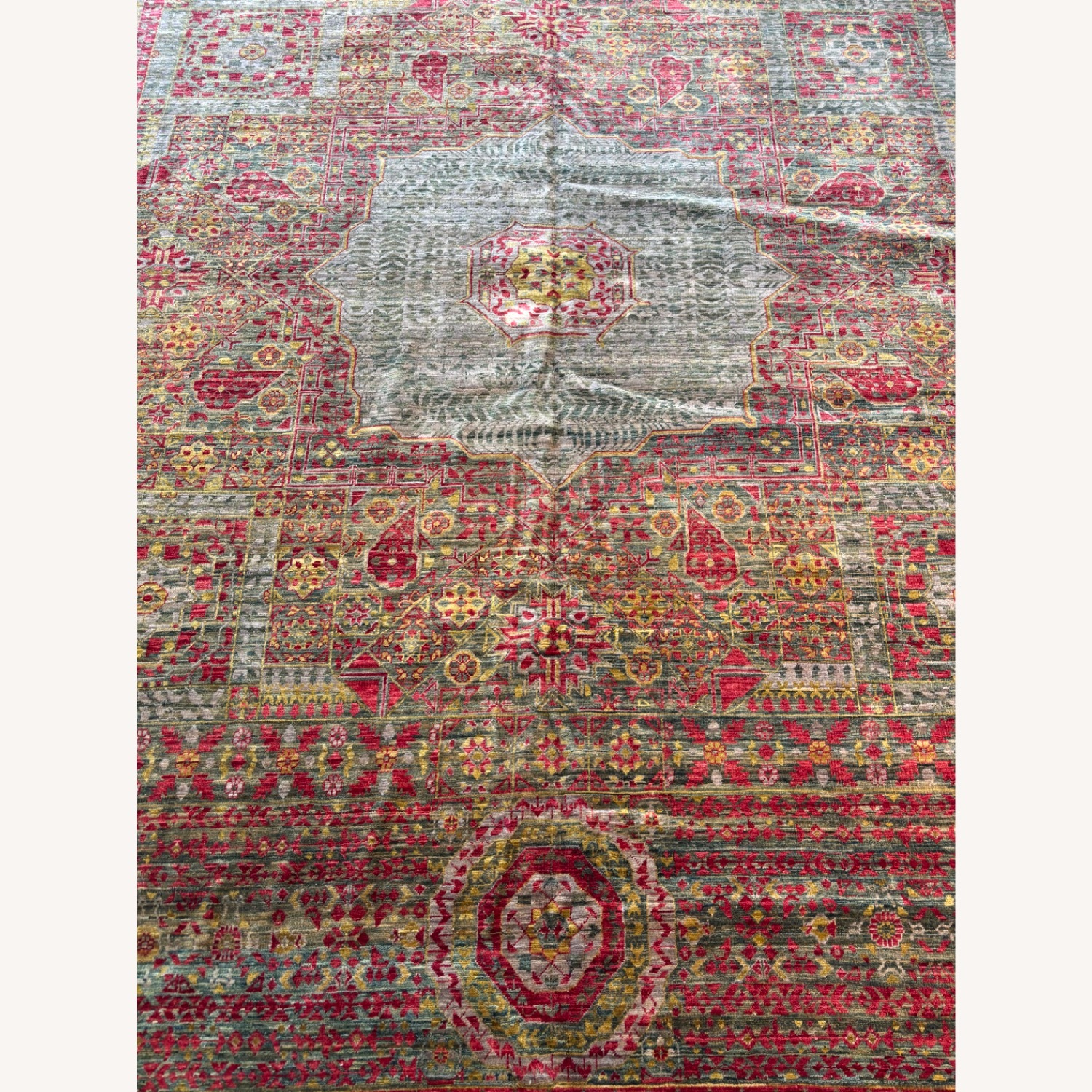 M. Christopher Collection Gold Wool Rug 10 x 13 - image-8