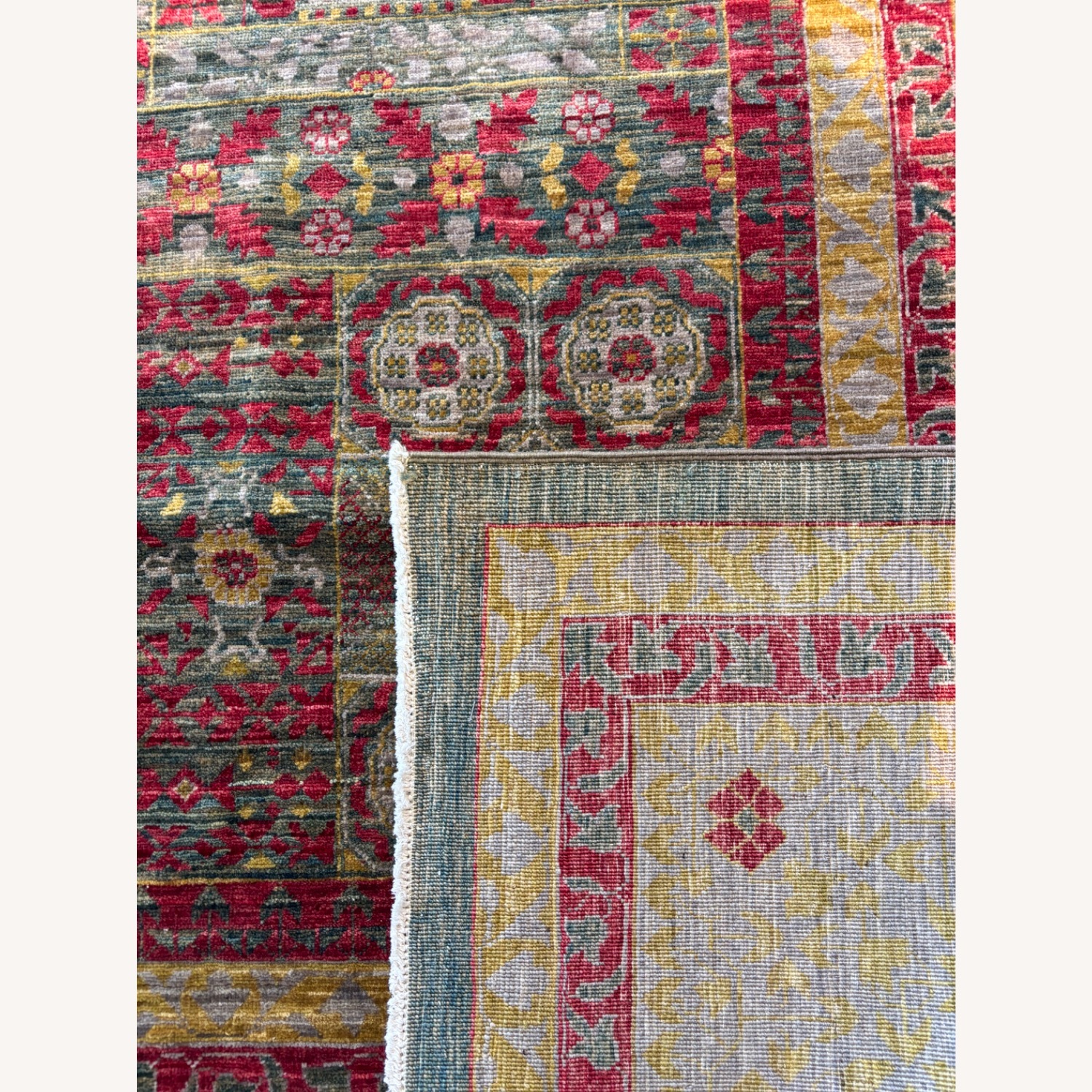 M. Christopher Collection Gold Wool Rug 10 x 13 - image-7